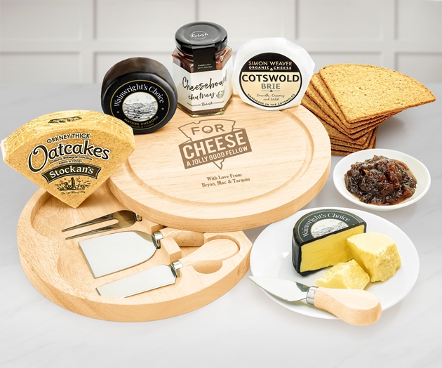 Retirement Personalised Cheese Board Selection Gift Set